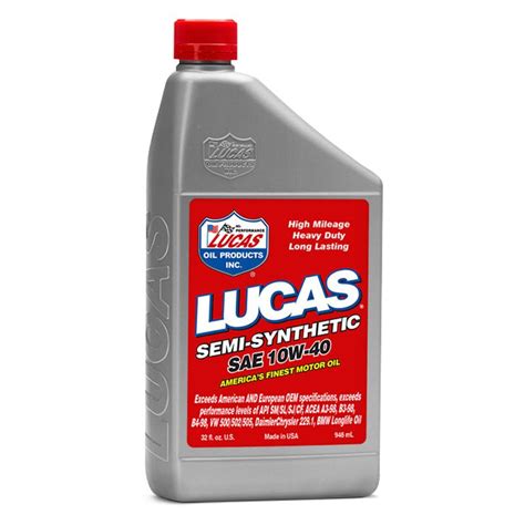 The best synthetic oil products offer more mileage, keep the engine cleaner, perform equally well in low and high temperatures, and protect your engine. Lucas Oil® 10176 - Semi-Synthetic Motor Oil