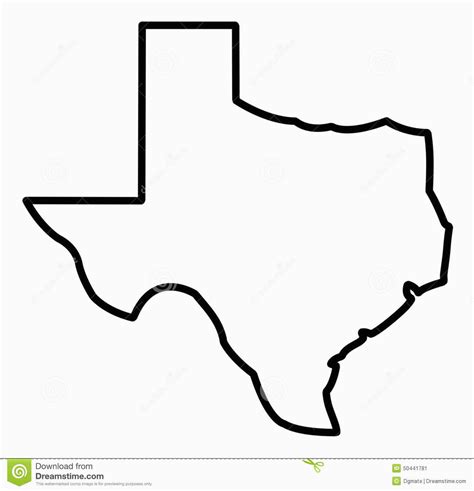 Blank Map Of Texas