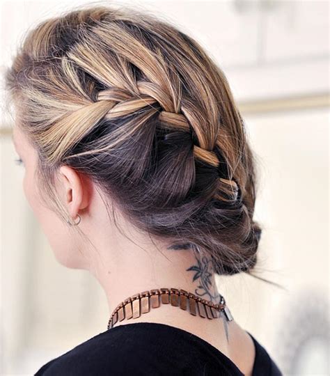 The side braid is a cute style of braiding that goes over the shoulder. 35 Updos For Medium Length Hair You Should Check Today ...