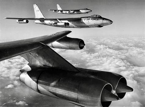 In Formation B 47 Stratojets Boeing Boeing 707 Vintage Aircraft