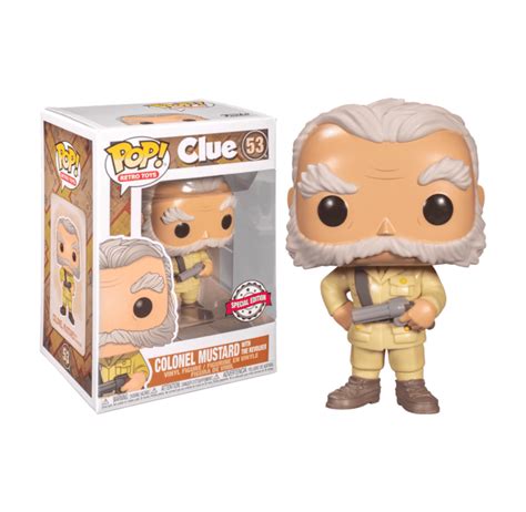 Toy Rescue Clue Funko Pop Colonel Mustard With The Revolver 53 N