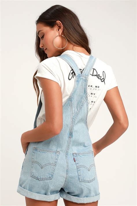 Levi's vintage clothing is now available to shop online. Levi's Vintage Shortall - Light Blue Denim Overalls ...