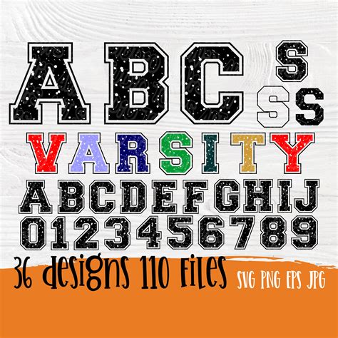 Distressed Font Svg Varsity Font Svg Cut Files For Cricut Etsy Österreich