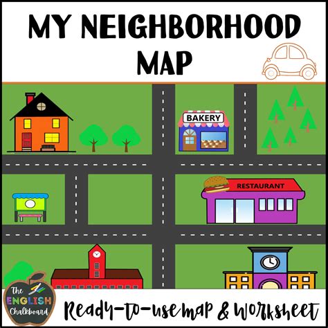 This Simple Neighborhood Map Can Be Used As An Introduction To Cardinal Directions Or My City