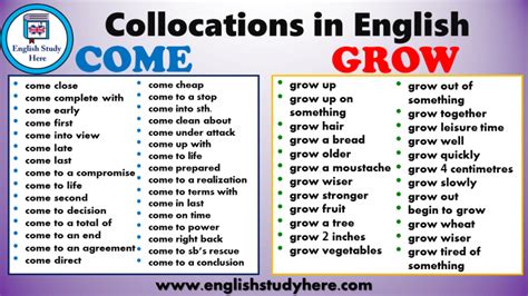 English Collocations Make English Study Here