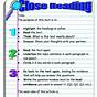 Close Reading Activities For Health Class