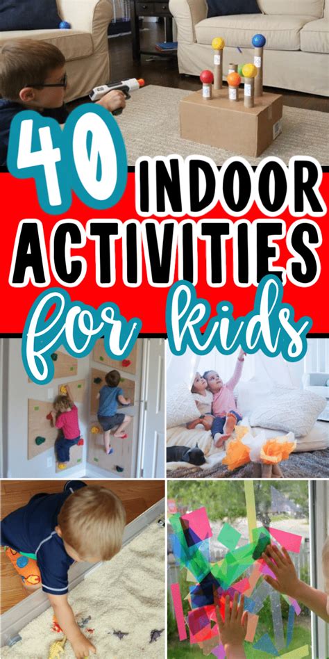 22 fun indoor activities for kids in home isolation or wanting to keep children entertained at home. 40 Awesome Indoor Activities for Kids - Play Party Plan