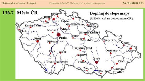 Geomorfologické členění čr Slepá Mapa MAPA