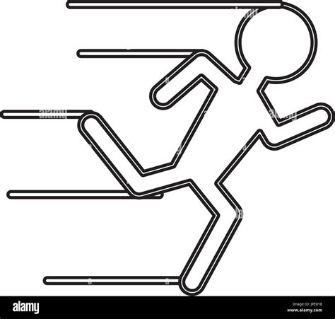 Man Running Pictogram Stock Vector Image And Art Alamy