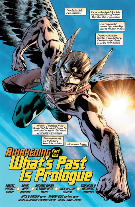 Comic Book Review Hawkman 1 Bounding Into Comics