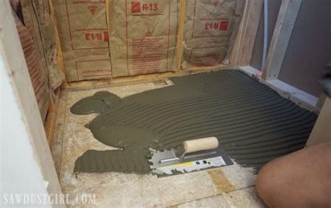 Tile Ready Shower Pan Installation Sawdust Girl®
