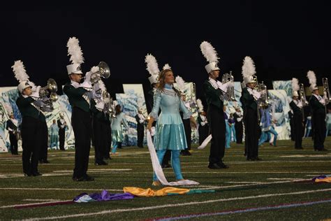 Marching Band And Color Guard Show Well In First Competition Etched