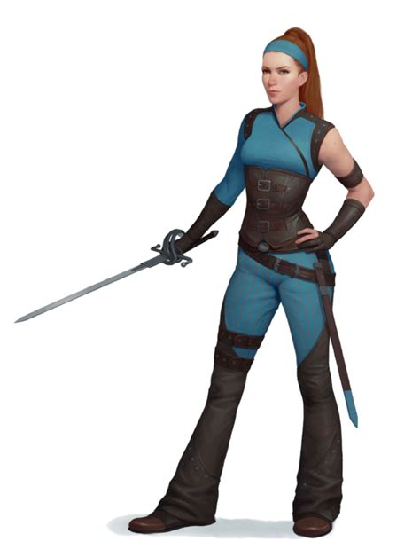 Female Human Swashbuckler Duelist Trainer Pathfinder Pfrpg Dnd D D E Th Ed D Fantasy