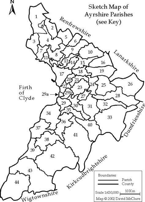 Ayrshire Parishes Map And Summary Data Map Parish Data