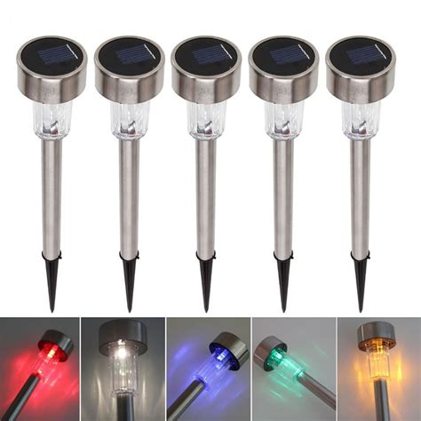 10pcs Waterproof Outdoor Solar Power Lawn Lamps Led Spot Night Light