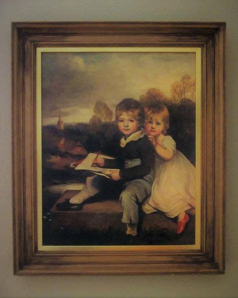 Rare Vintage Genuine Fiehl Reproduction Canvas Oil Painting Solid