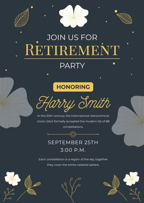 Personalize This Floral Hand Drawn Retirement Party Join Us Invitation