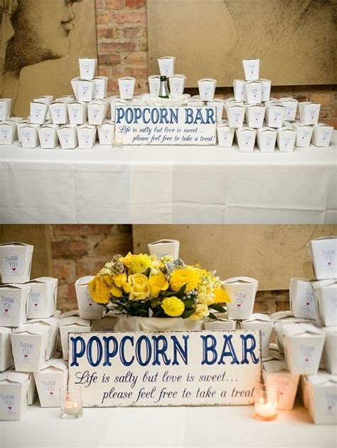Popcorn Bar At Wedding Popcorn Wedding Wedding Popcorn Bar Popcorn Bar