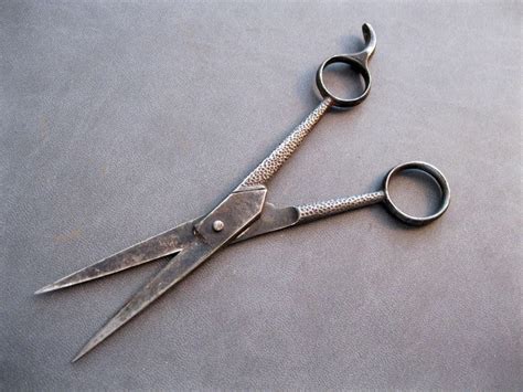 Vintage Hair Scissors Ornate Textured Sweeney Todd Old