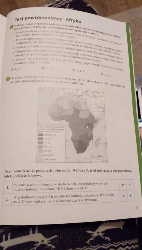 Test powtórzeniowy Afryka klasa 2 gimnazjum proszę o pomoc - Brainly.pl