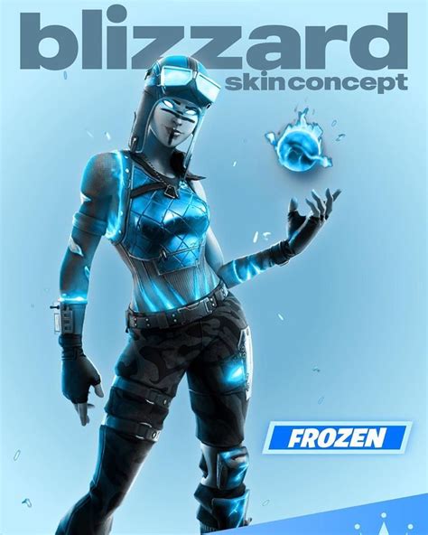 Fortnite V Bucks Free Blizzard Skin Concept Fortnite Concept Art
