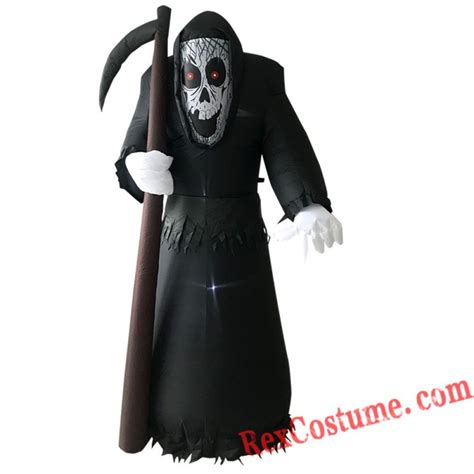 Halloween Inflatable Death Grim Reaper Blow Up Party Decor