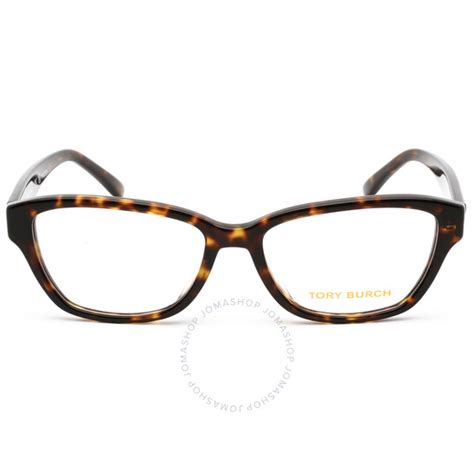 Tory Burch Ladies Tortoise Rectangular Eyeglass Frames 0ty2114u172854 725125250238 Eyeglasses