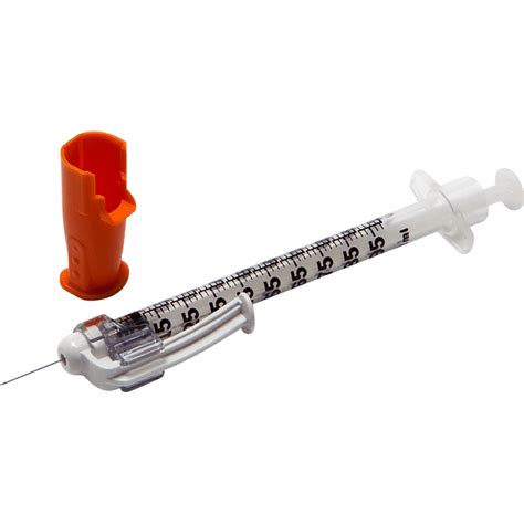 bd safetyglide safety insulin syringe and needle 1ml 29g x 1 2 x 100