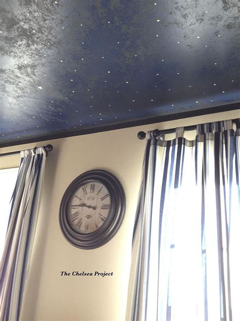 Diy Faux Midnight Painted Ceiling Painted Ceiling Diy Ceiling Paint