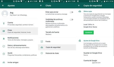 C Mo Configurar La Copia De Seguridad De Whatsapp Y No Perder Los Chats