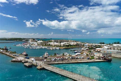 View Of The Cruise Port In Kings Wharf Bermuda Stock Photo Image Of