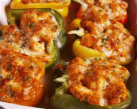 Parmesan Chicken Stuffed Peppers Recipe Easy Recipes Idea