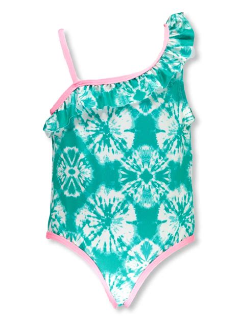 Pink Platinum Baby Toddler Girl Tie Dye One Piece Swimsuit