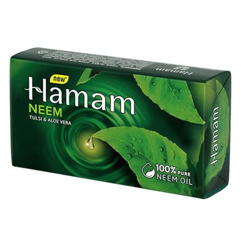 Me with a mouthful of soap: Hamam Neem Tulsi & Aloe Vera Soap Bar 150g - Green Mart SG