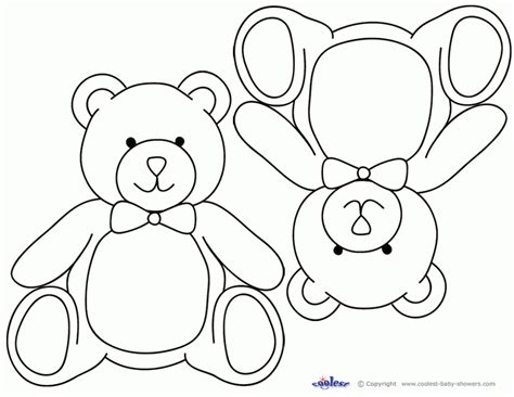 Click for other animals painting. Teddy Bear Templates - Coloring Home