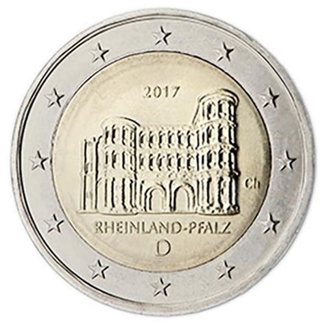 2 Euro Germania 2017 Rheinland Pfalz Porta Nigra Zecca G Germania