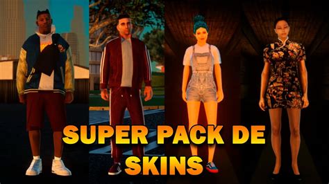 Super Pack De Skins Para Gta San Andreas Youtube