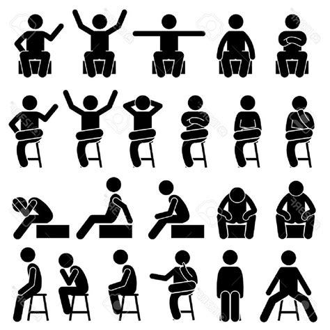 Sitting Person Vector At Collection Of Sitting Person