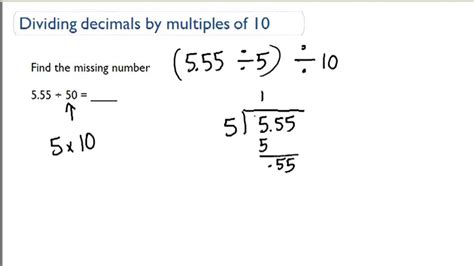 Divide Decimals By Powers Of 10 Video Arithmetic