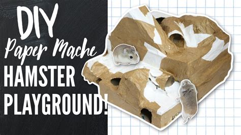 Diy Paper Mache Hamster Hide Playground Youtube