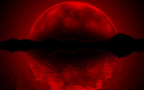 Free Download Red Moon Wallpaper Hd 2560x1600 For Your Desktop