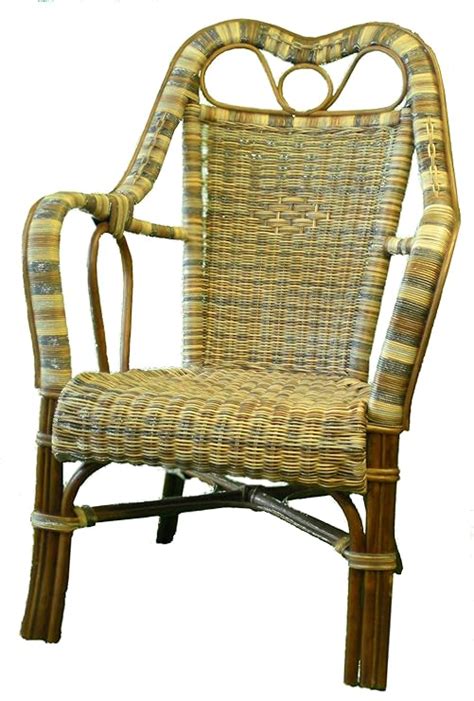 High Back Wicker Chair Mixed Colour Uk Garden And Outdoors