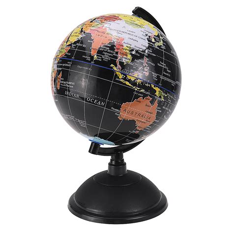 20cm Decorative Desktop Globe Rotating Earth Geography World Globe Bas