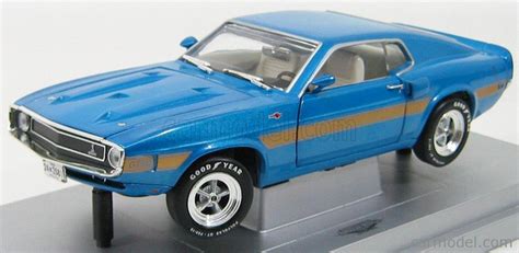 Ertl 33962 Scale 118 Ford Usa Mustang Shelby Gt500 1969 Blue Met