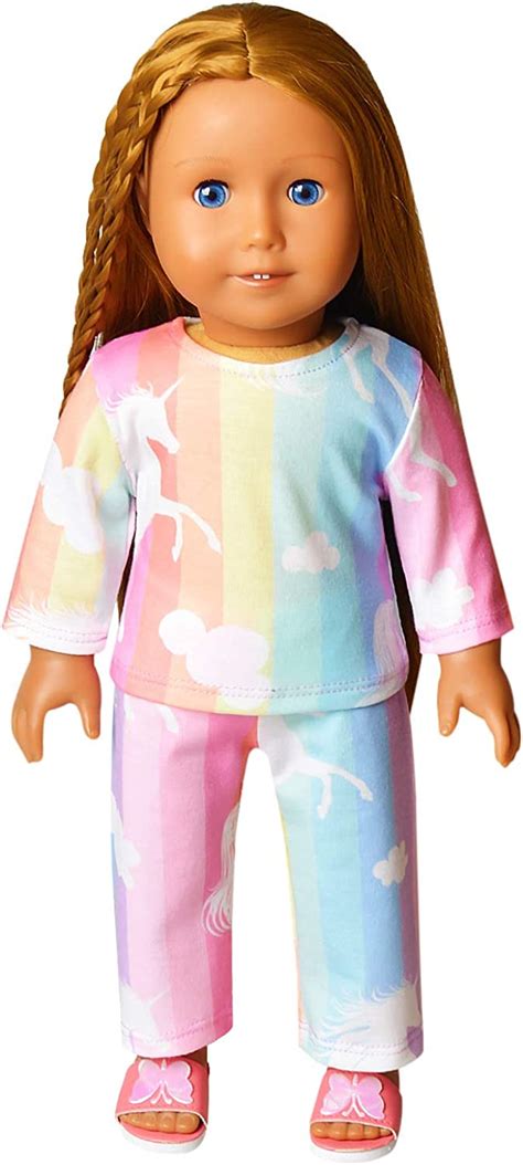 pijama de unicornio a juego para muñecas y niñas