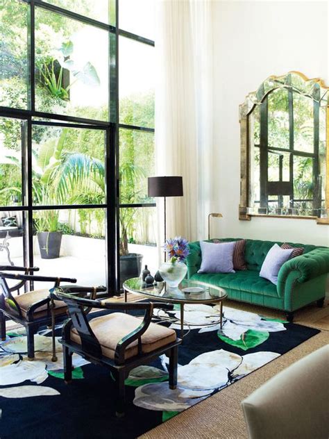 Houzz Green Living Room Design Ideas And Remodel Pictures Parisian