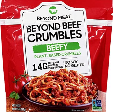 Beyond Beef Crumbles From Beyond Meat Plant Based Meat Frozen 10oz