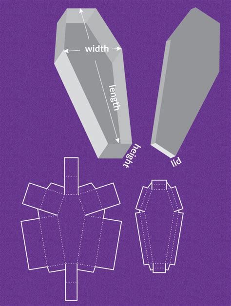 Free Printable Coffin Template Printable World Holiday