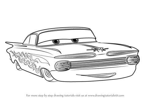 How To Draw Ramone From Pixar Cars Sketchok Easy Drawing Guides Porn