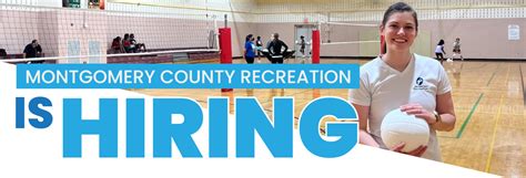 montgomery county recreation is hiring